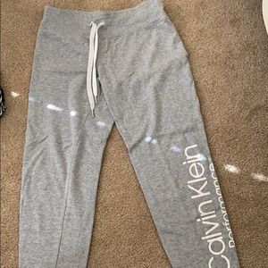 Grey Calvin Klein sweatpants